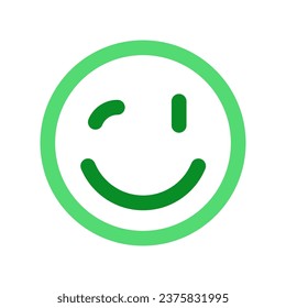 Editable winky face, winking eye, ok, tease vector icon. Part of a big icon set family. Perfect for web and app interfaces, presentations, infographics, etc