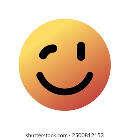 Editable winky face, winking eye, ok, tease vector icon. Part of a big icon set family. Perfect for web and app interfaces, presentations, infographics, etc