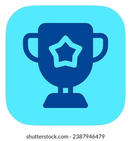 Editable winning trophy vector icon. Video game, game elements. Part of a big icon set family. Perfect for web and app interfaces, presentations, infographics, etc