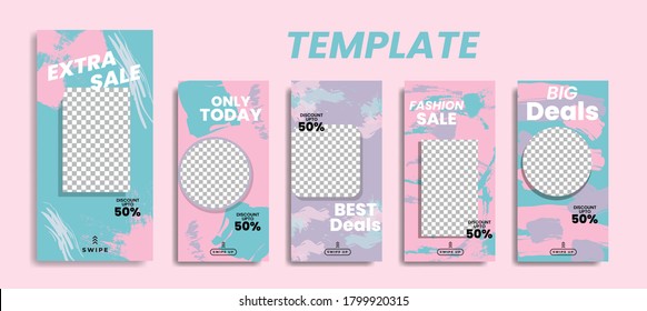 editable winter template for instagram stories, Stories Sale, Banner Background ,Poster, Flyer, Coupon, Layout Composision Gift Card.