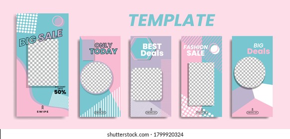 editable winter template for instagram stories, Stories Sale, Banner Background ,Poster, Flyer, Coupon, Layout Composision Gift Card.