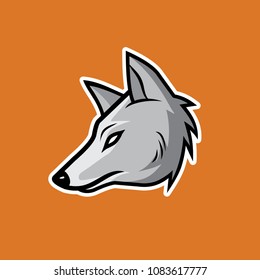 Editable Wolf Face vector for your brand Logo