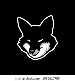 Editable Wolf Face vector for your brand Logo