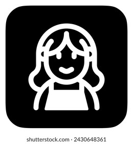 Editable woman wearing blouse avatar vector icon. User, profile, identity, persona. Part of a big icon set family. Perfect for web and app interfaces, presentations, infographics, etc