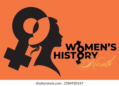 Editable Women's History Month Celebration and Feminist Empowerment and Equality Illustration