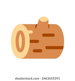 Leña editable, tronco, Vector de leña. Parte de una gran familia de iconos. Perfecto para interfaces de Web y App, presentaciones, infografías, etc