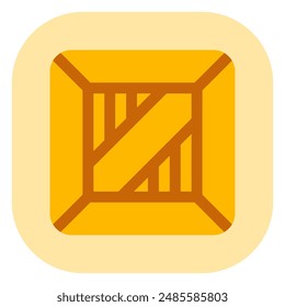 Editable wooden crate, package vector icon. Shipping, delivery, e-commerce, transport, logistics. Part of a big icon set family. Perfect for web and app interfaces, presentations, infographics, etc