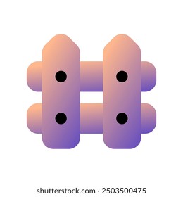 Editable wooden fence vector icon. Building, structure, infrastructure. Part of a big icon set family. Perfect for web and app interfaces, presentations, infographics, etc