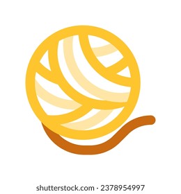 Editable yarn ball vector icon. Veterinary, animal, pet care, pet shop. Part of a big icon set family. Perfect for business, web and app interfaces, presentations, infographics, etc