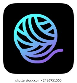 Editable yarn ball vector icon. Veterinary, animal, pet care, pet shop. Part of a big icon set family. Perfect for business, web and app interfaces, presentations, infographics, etc