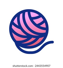 Editable yarn ball vector icon. Veterinary, animal, pet care, pet shop. Part of a big icon set family. Perfect for business, web and app interfaces, presentations, infographics, etc