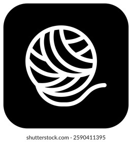 Editable yarn ball vector icon. Veterinary, animal, pet care, pet shop. Part of a big icon set family. Perfect for business, web and app interfaces, presentations, infographics, etc