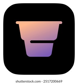 Icono de Vector de yogur editable. Parte de una gran familia de iconos. Perfecto para interfaces de Web y App, presentaciones, infografías, etc