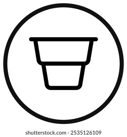 Icono de Vector de yogur editable. Parte de una gran familia de iconos. Perfecto para interfaces de Web y App, presentaciones, infografías, etc