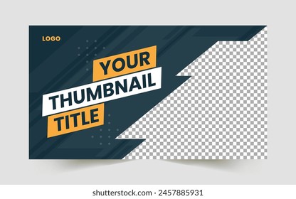 Editable YouTube thumbnail template design for YouTube videos, live stream, marketing agency, video thumbnail, and video cover template