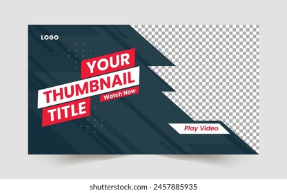 Editable YouTube thumbnail template design for YouTube videos, live stream, marketing agency, video thumbnail, and video cover template
