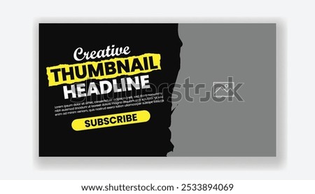 Editable YouTube video thumbnail template horizontal web banner template for gym fitness workout  banner, or billboard , social media cover, header template design