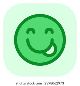 Editable yummy, hungry, tongue-out face vector icon. Part of a big icon set family. Perfect for web and app interfaces, presentations, infographics, etc