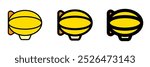 Editable zeppelin vector icon. Vehicles, transportation, travel. Part of a big icon set family. Perfect for web and app interfaces, presentations, infographics, etc