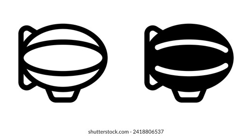 Editable zeppelin vector icon. Vehicles, transportation, travel. Part of a big icon set family. Perfect for web and app interfaces, presentations, infographics, etc