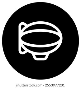 Editable zeppelin vector icon. Vehicles, transportation, travel. Part of a big icon set family. Perfect for web and app interfaces, presentations, infographics, etc