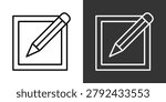 Editing Black And White Icon Set Collection Pack Vector Illustration