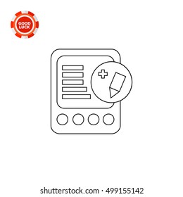 Editing File Concept Icon