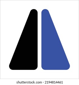 Editing Flip Vertical Vector Icon Illustration