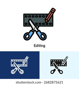Icono de edición de Colección llena con múltiples estilos