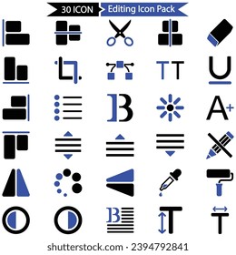 Editing Icon Pack, Vector graphics 