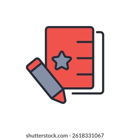 editing icon. vector.Editable stroke.linear style sign for use web design,logo.Symbol illustration.