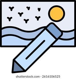Editing Line Filled Vector Icon Design