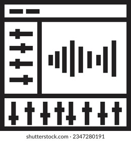 Editing Music Browser Outline Icon