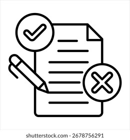 Editing Outline Icon illustration vector