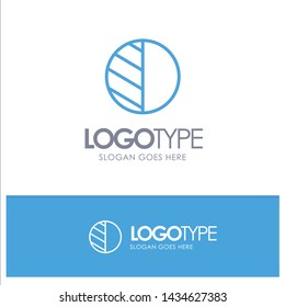 Editing, Photo, Shadow Blue Outline Logo Place for Tagline