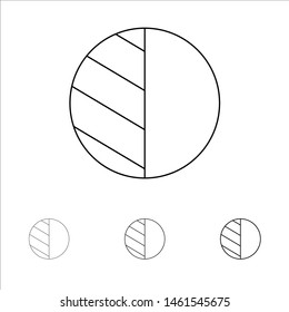 Editing, Photo, Shadow Bold and thin black line icon set. Vector Icon Template background