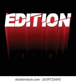 Edition in 3D Text Effect