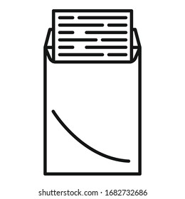 Editor icon. Outline editor vector icon for web design isolated on white background