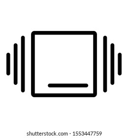 Editor instrument icon. Outline editor instrument vector icon for web design isolated on white background