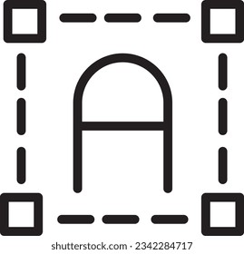 Editor Move Shape Outline Icon