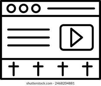 Editor Vector Line Icon Design