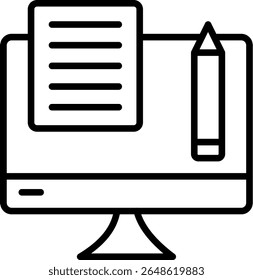 Editor Vector Line Icon Design