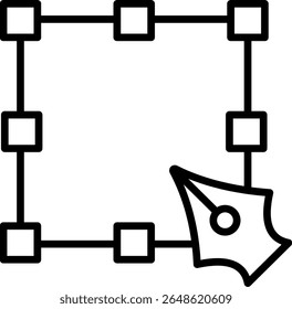 Editor Vector Line Icon Design