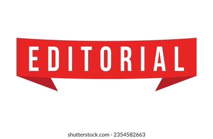 Editorial banner design. Editorial icon. Flat style vector illustration.