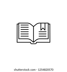 editorial, book icon. Element of editorial design icon. Thin line icon for website design and development, app development. Premium icon