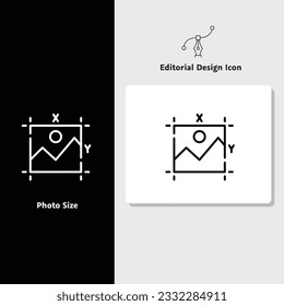 Editorial design icon, vector design icon