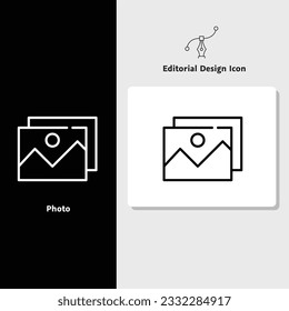 Icono de diseño editorial, icono de diseño vectorial