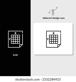 Icono de diseño editorial, icono de diseño vectorial