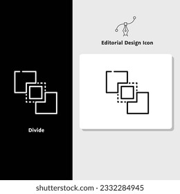 Icono de diseño editorial, icono de diseño vectorial