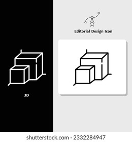 Icono de diseño editorial, icono de diseño vectorial